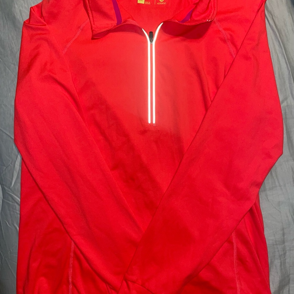 Salmon Colored Quarter-Zip Pullover